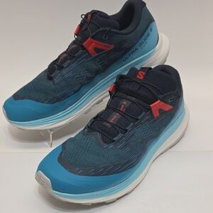 Salomon Ultra Glide 2 Shoes Mens Wid Size 10 Blue Hiking Trail Running Sneakers